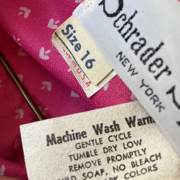 Vintage 1970s Schrader Sport  geometric Dot shirt Dress 14 16 - Picture 12 of 13